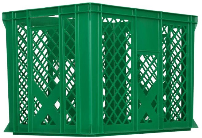 Artech Pojemnik transportowy EURO 410, dno i ścianki ażurowe, wym. 600 x 400 x 410 mm (Kolor zielony)