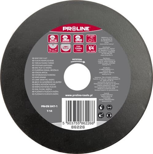 Pro-Line TARCZA PŁASKA TARNIK ŚREDNIE ZĘBY TYP A 125MM PROLINE