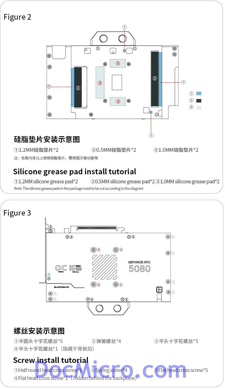 Barrow ASUS ROG TUF 5080 / 5070 Ti GPU-Wasserblock - schwarz