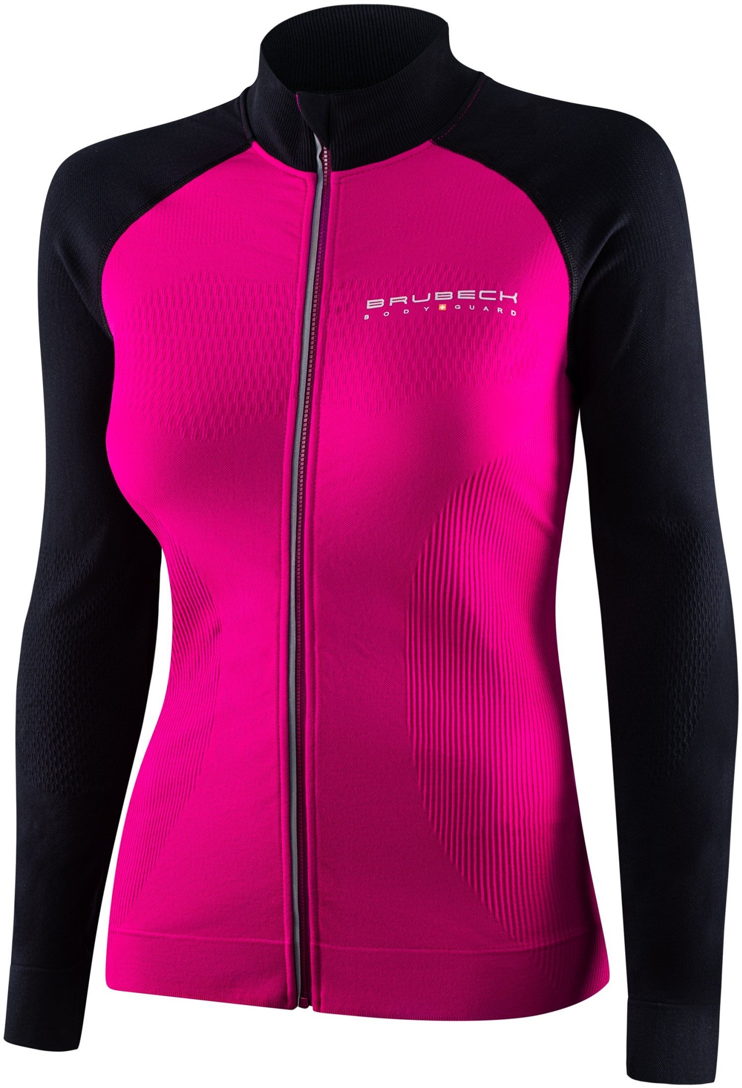LS1352W Bluza damska ATHLETIC fuksjowy/czarny M