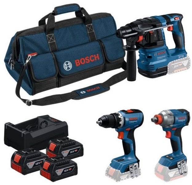 ZESTAW COMBI 18V GSR+GDX+GBH+3x5.0Ah+GAL