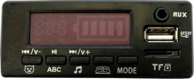 Panel muzyczny do pojazdu na akumulator