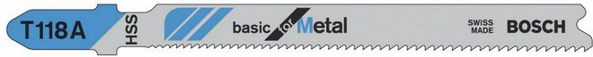 Bosch Brzeszczot do wyrzynarek Basic for Metal 92mm T 118 A 5szt. 2608631013
