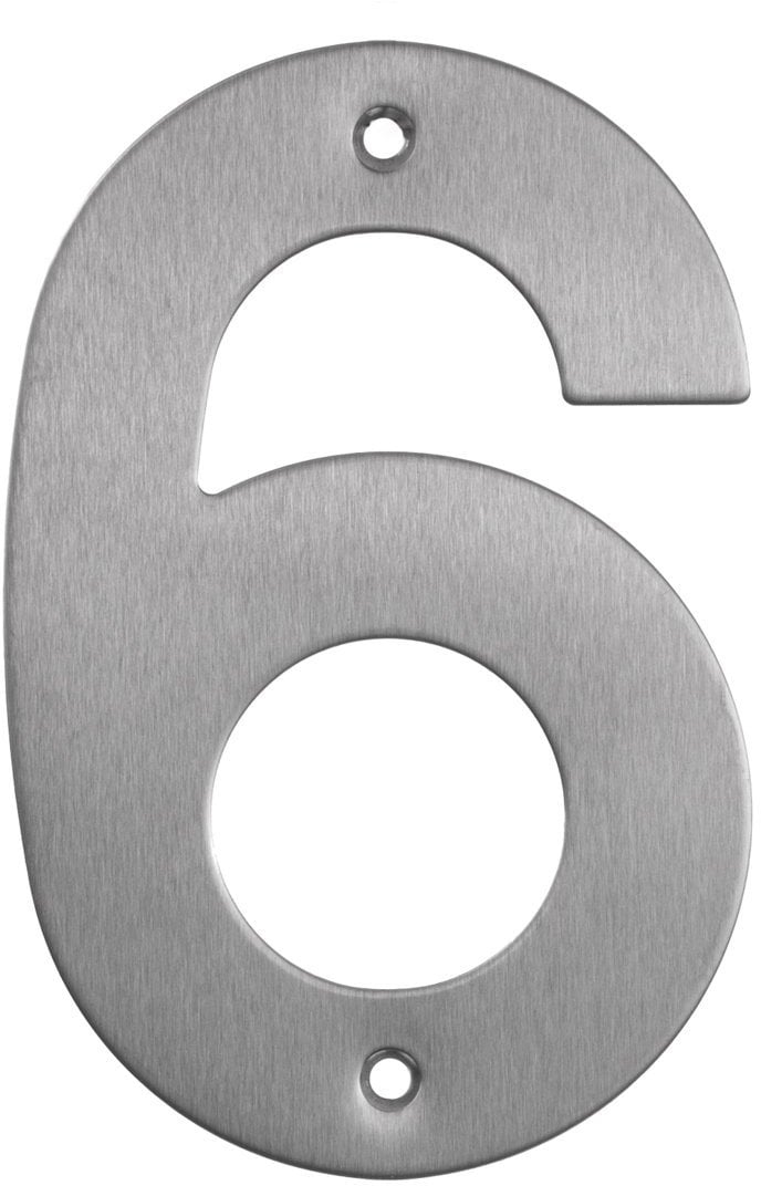 HOUSE NUMBER STAINLESS STEEL SS-6 145MM