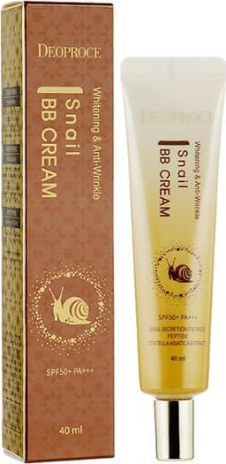 Deoproce Krem BB ze śluzem ślimaka Nr 23 piaskowy beż SPF 50+ Deoproce 40 ml