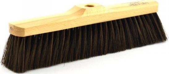 Crawtico CRAWTICO ZAMIATACZ SZCZOTKA 35CM DREWNIANA WŁOS NATURALNY