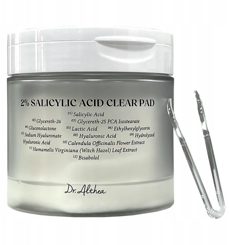 DR. ALTHEA_2% Salicylic Acid Clear Pad tonizujące płatki do twarzy z kwasem salicylowym 60 sztuk