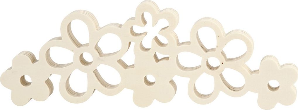 Creativ Company Dekoracja ze sklejki Kwiaty W: 30 cm