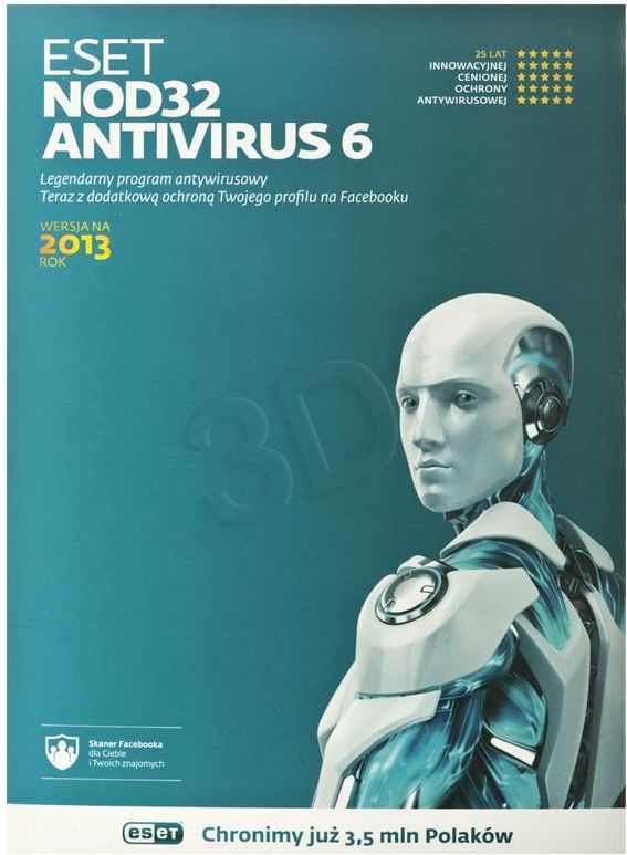 ESET NOD32 Antivirus na 1 urządzenie na 36 miesięcy (ENAK3Y1D)