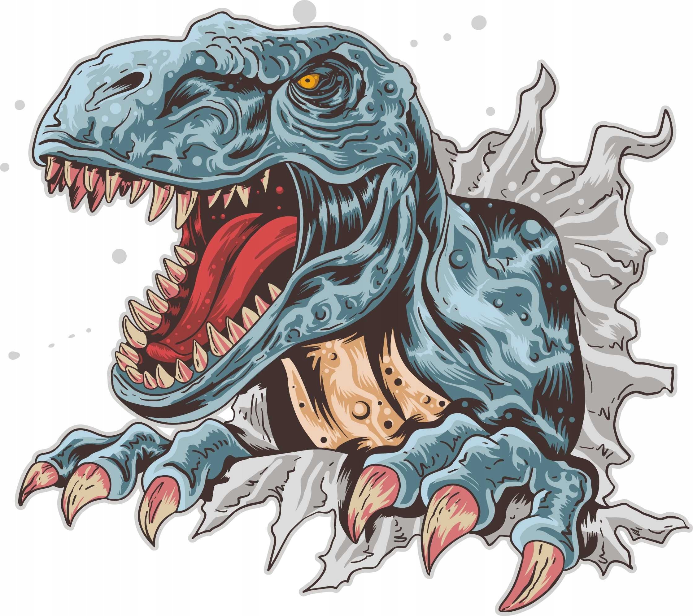 naSciane Naklejka Dinozaur TREX Jurajski Tyranozaur Dino