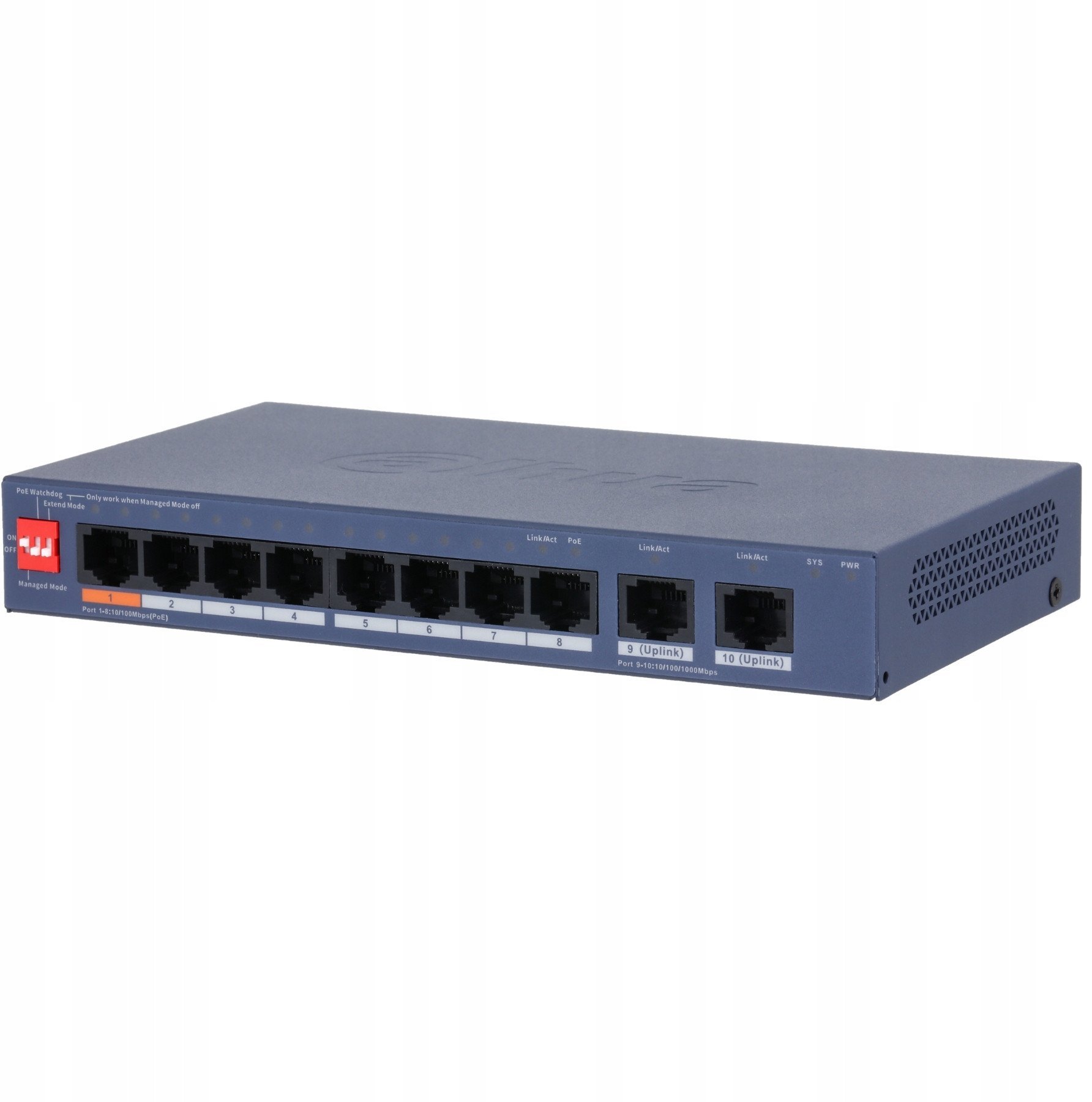 SWITCH POE CS4010-8ET2GT-60 8-PORTOWY DAHUA