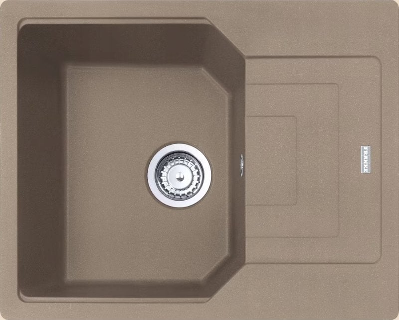 Zlewozmywak Franke Franke zlewozmywak jednokomorowy wbudowywany Urban UBG 611-62 GSC Fragranit, cappuccino 114.0687.264