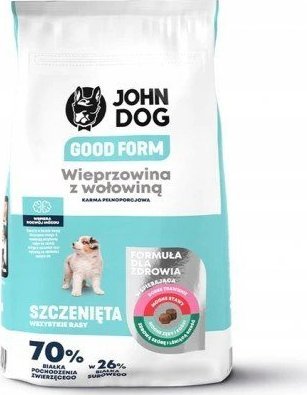 John Dog John Dog GOOD Puppy wieprzowina z wołowiną12kg