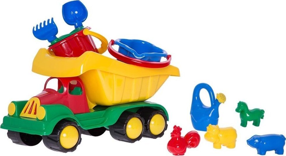 Hemar Samochód duży z kompletem dwa wiaderka