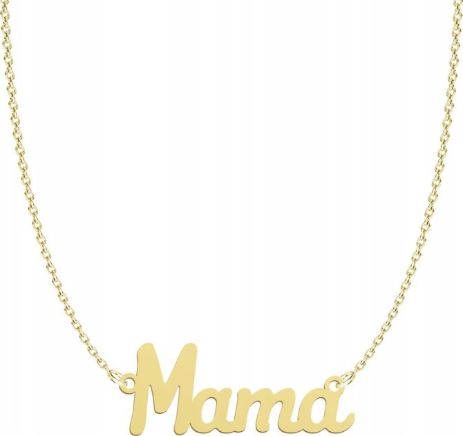 Radziszewska Jewellery Pozłacany Naszyjnik MAMA Dedykacja DZIEŃ MATKI