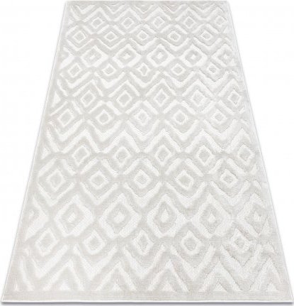 Dywany Łuszczów Dywan SANTO SZNURKOWY SIZAL 58381 Romby, zygzak beż, 200x290 cm