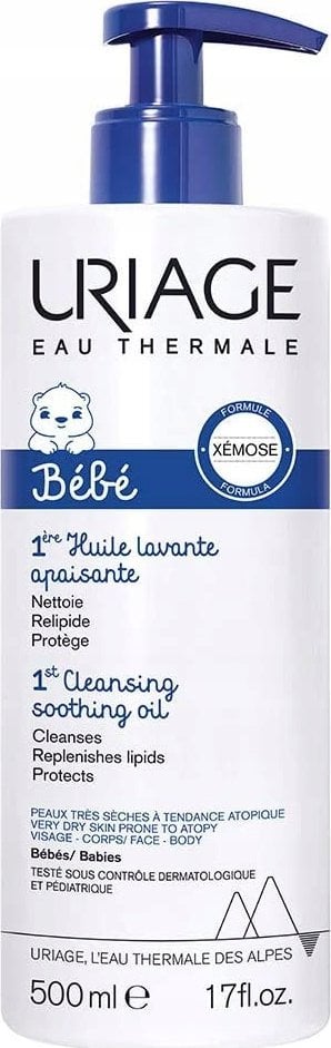 Alkotest URIAGE_Bebe 1st Lavant Calm Oil olejek oczyszczający dla dzieci 500ml