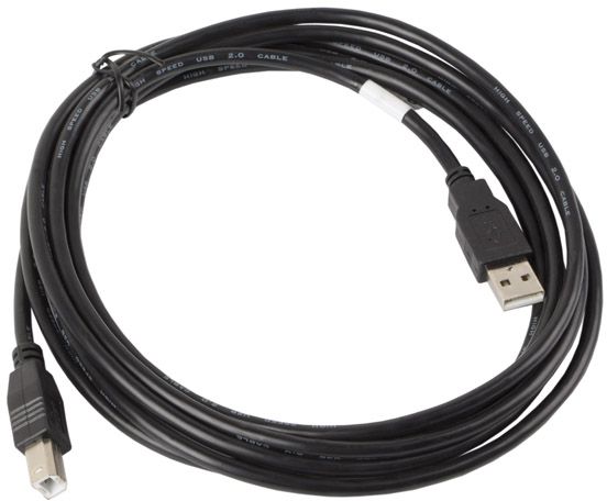 Kabel USB Lanberg USB-A - USB-B 3 m Czarny (CA-USBA-10CC-0030-BK)