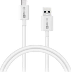 Kabel USB Connect IT USB-A - USB-C 0.5 m Biały (CI-1175)