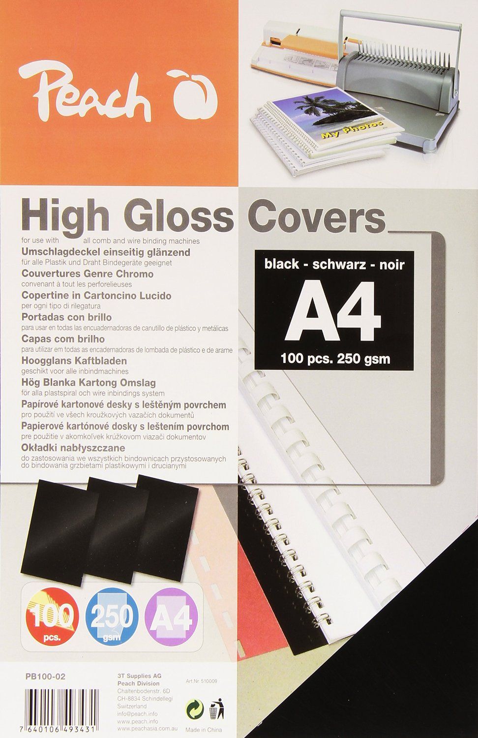 Peach Peach Binding Eckel A4 100 arkuszy (PB100-02)