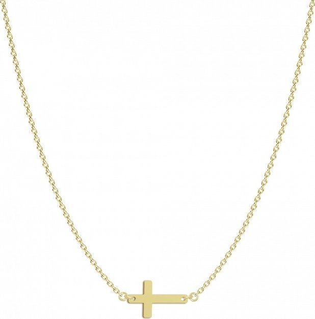 Radziszewska Jewellery Naszyjnik z Krzyżykiem srebro pozłacane