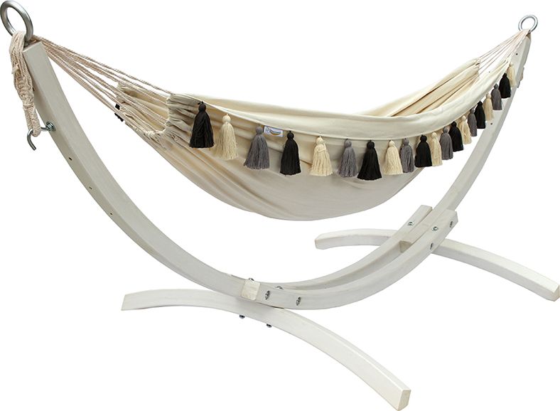 Koala Zestaw ogrodowy Koala - stojak Dominica z hamakiem HT, biały D-white-HT-209g