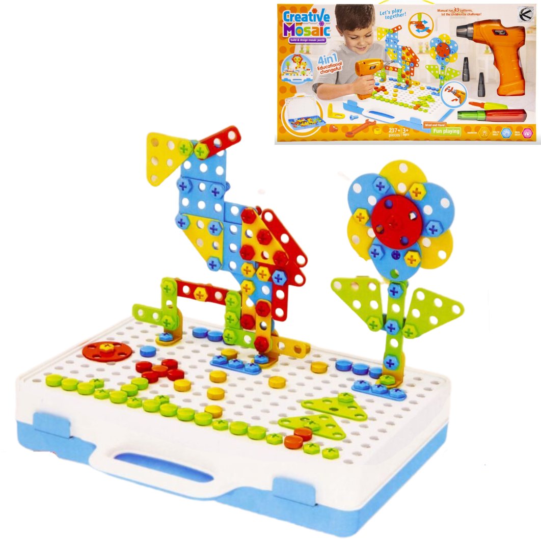 Kreatywny zestaw edukacyjny do skręcania w pudełku z narzędziami