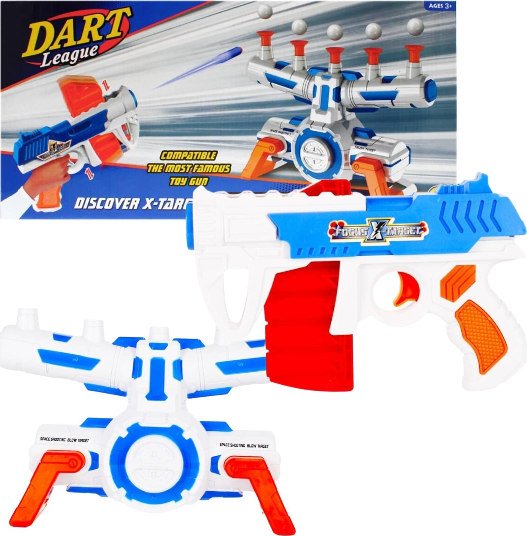 Mega Creative PISTOLET NA STRZA B/O AKC 53X26X12 MC ZEST 6/12