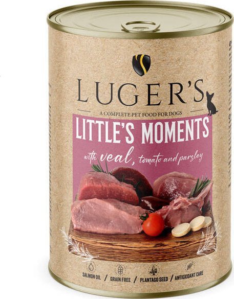 Karma mokra dla psów małych ras Luger's Little's Moments z cielęciną, pomidorem i pietruszką 400 g