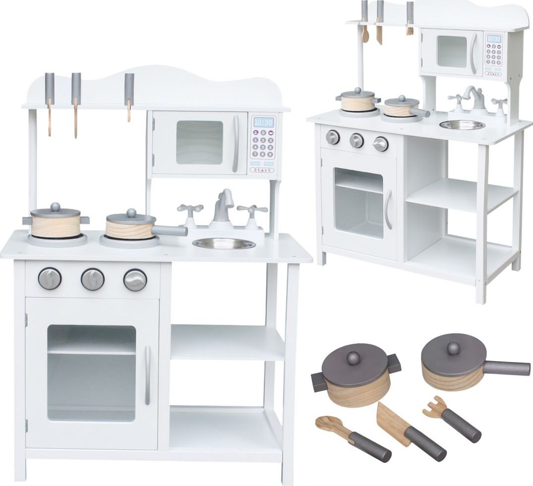 Ikonka Kuchnia drewniana MDF z akcesoriami 85cm