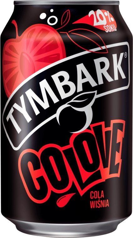 Tymbark Tymbark Colove Gazowany napój owocowy cola wiśnia 330 ml
