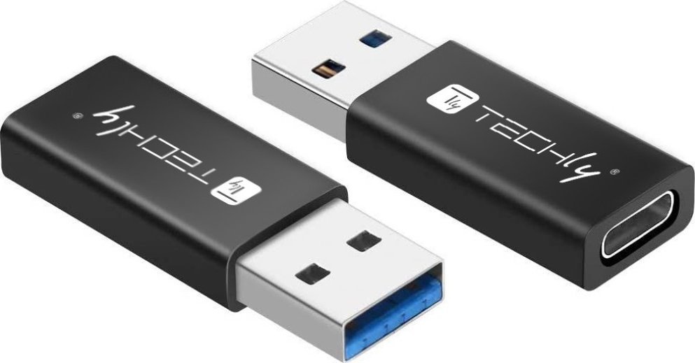 Adapter USB Techly TECHLY Adapter USB-A M auf USB-C F USB 3.0 schwarz