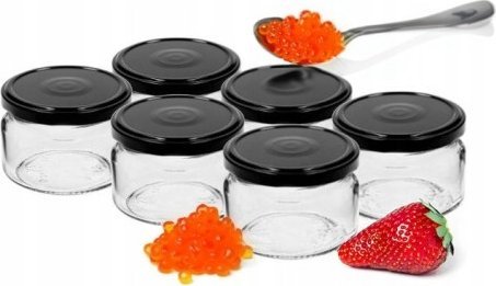 Browin Słoiki na dżemy z zakrętkami 6 szt 200 ml