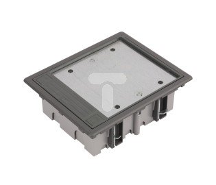 Kontakt-Simon Connect Puszka SF podłogowa potrójna 6xK45 70mm + SM302/9 szara SF370/1