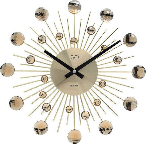 JVD Zegar ścienny JVD HT111.2 z kryształkami, średnica 36 cm