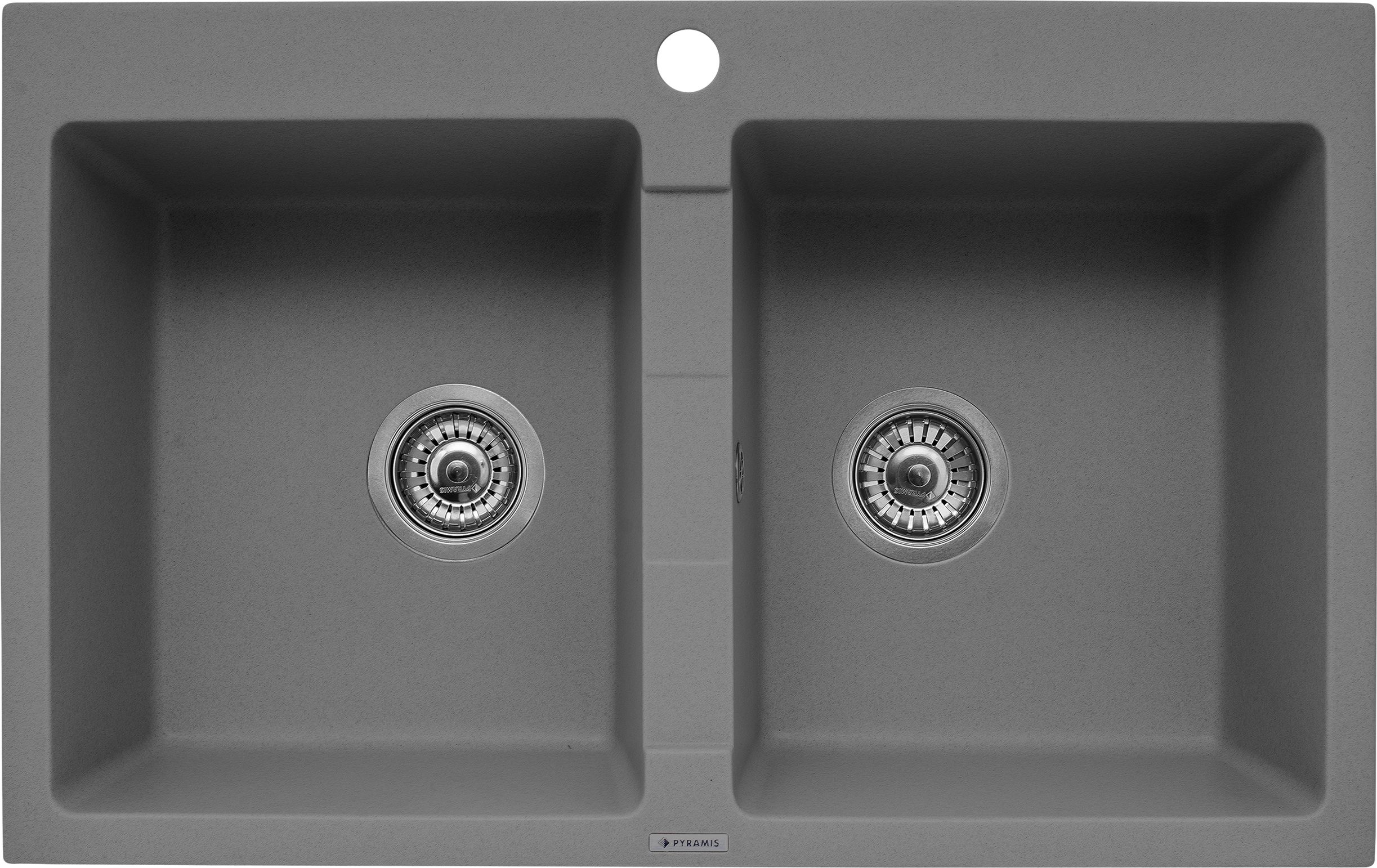 Zlewozmywak Pyramis granitowy Pyramis Sparta 78x50 2B szary beton 070053401