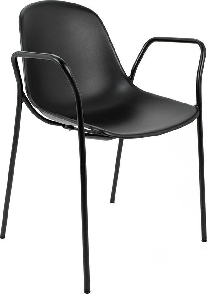 King Home Krzesło RESOL ARM czarne