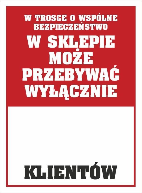 StudioCen Naklejka Liczba klientów w sklepie