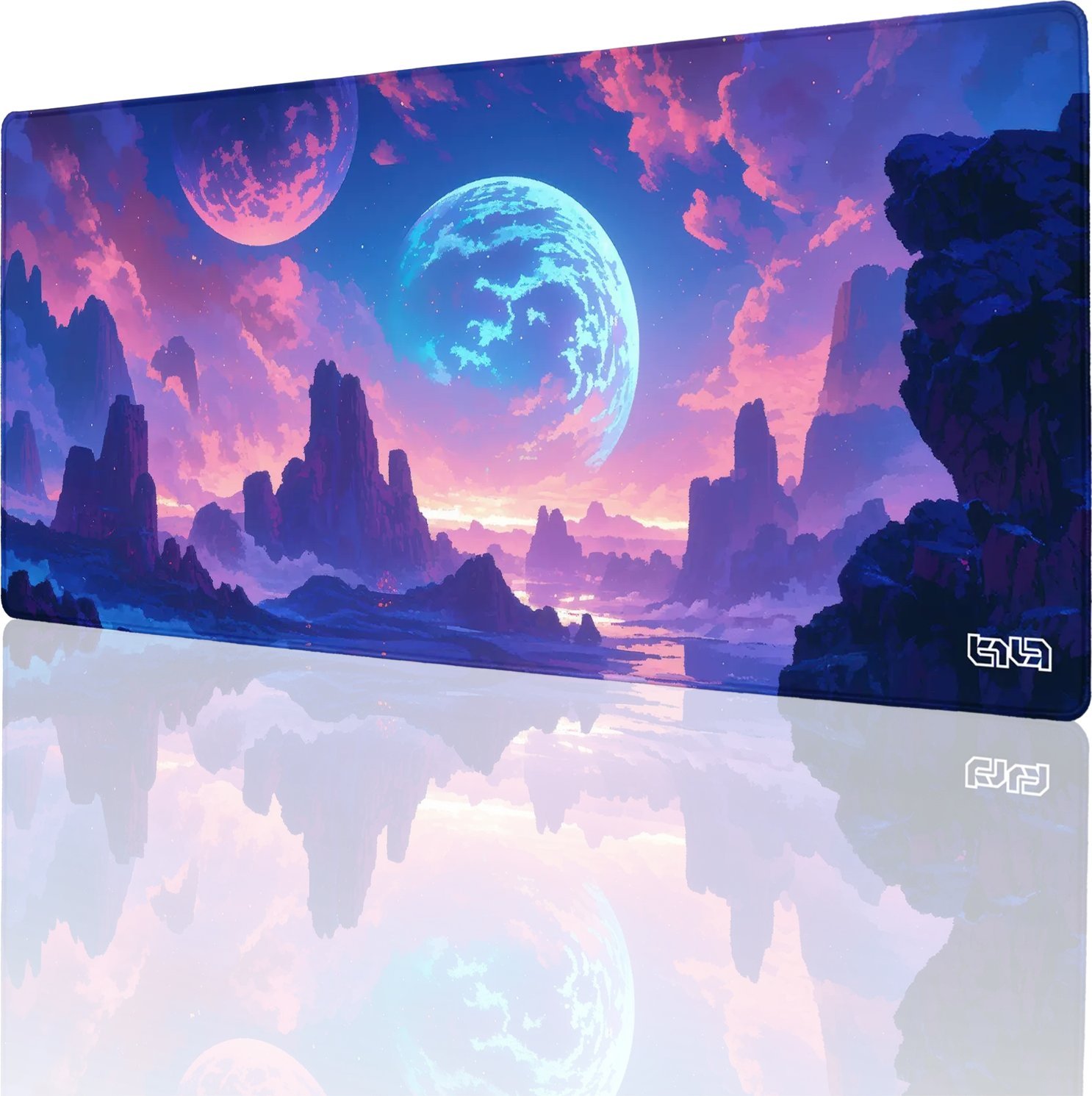 Podkładka Tilt PODKŁADKA POD MYSZ GAMINGOWA Planeta Neonu 90x40 TILT Wytrzymała XL XXL