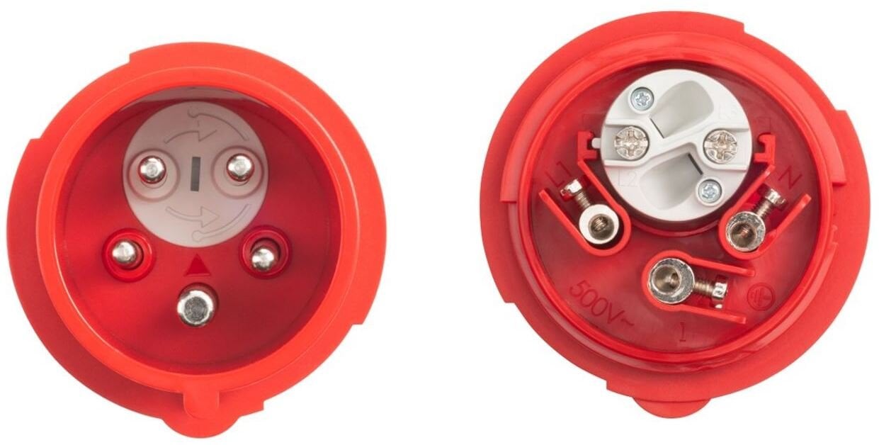 FAMATEL Wtyczka tablicowa prosta zwrotnica faz 16A 5P IP54 13318