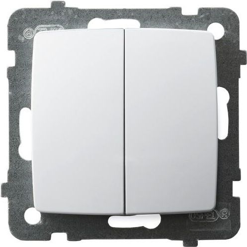 Ospel Łącznik podwójny Karo zwierny biały (ŁP-17S/m/00)