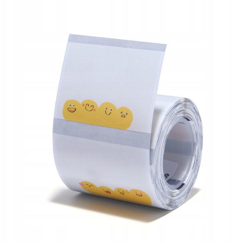 .NIIMBOT Etykiety Naklejki 41x31mm OKRĄGŁE TRANSPARENT 220szt do B21/B3S/B1