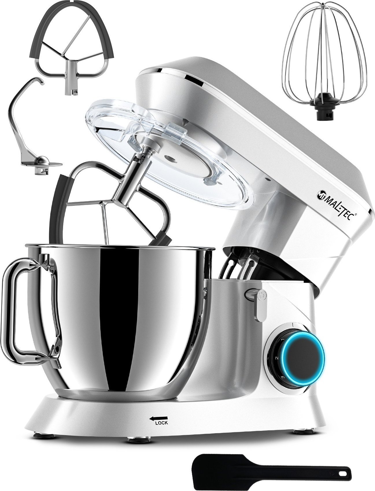 Robot planetarny Maltec Robot Kuchenny Planetarny Mikser MaltecChef2200W Silver