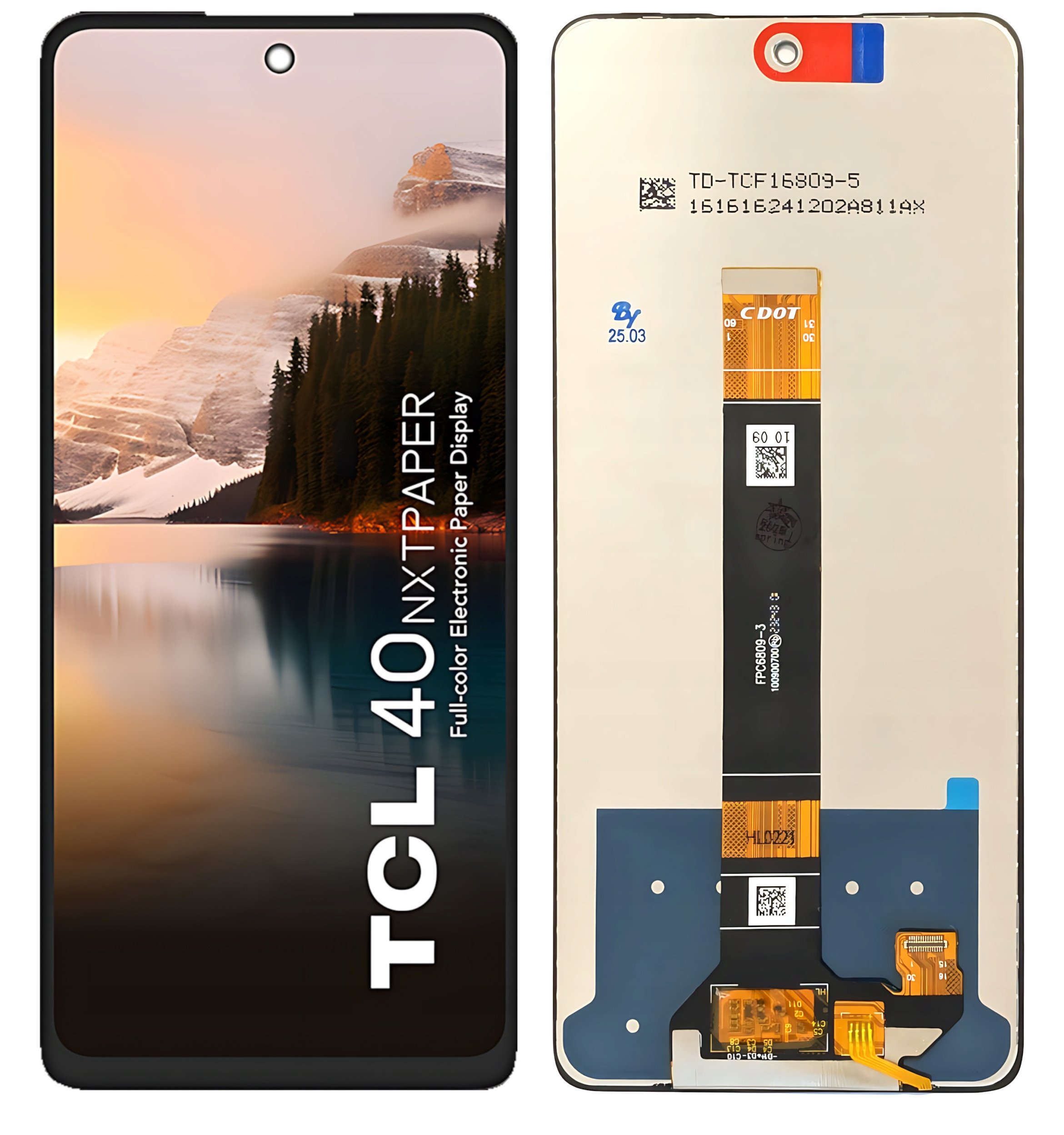 LCD EKRAN WYŚWIETLACZ SZYBKA DOTYK DO TELEFONU TCL 40 NXTPAPER