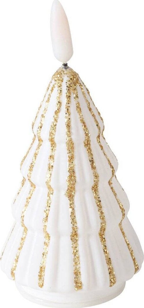 Boltze Świeca w kształcie choinki ze sztucznym płomieniem TORIS, 12 cm