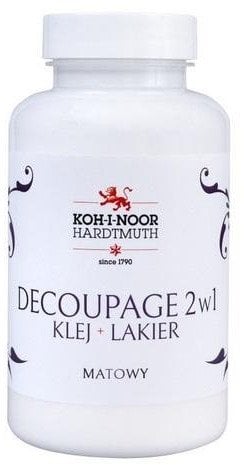 Koh I Noor Klej 2w1 z lakierem do decoupage mat 200ml