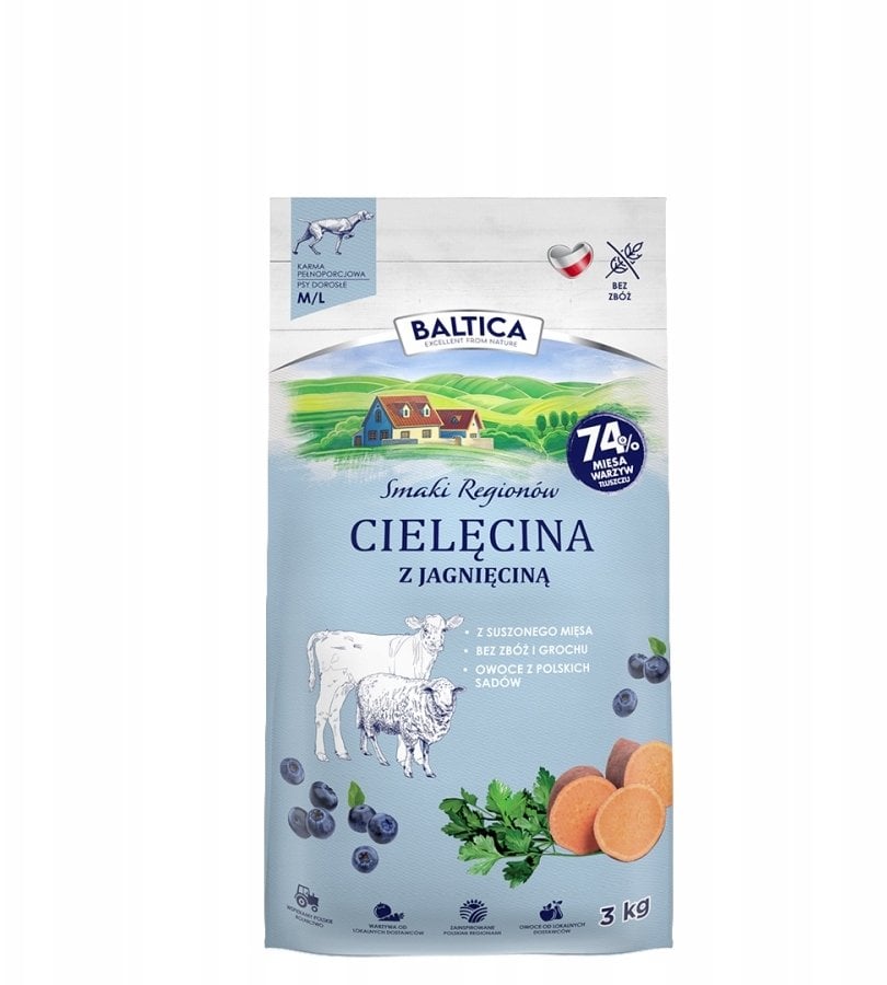 BALTICA SMAKI REGIONÓW Cielęcina z jagnięciną M / L 3kg
