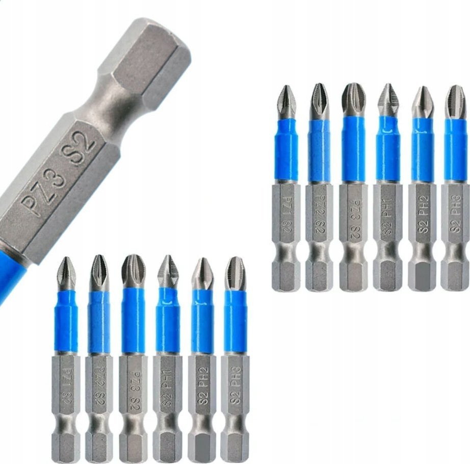 Rosfix BITY STALOWE MAGNETYCZNE GWIAZDKOWE 12 SZT