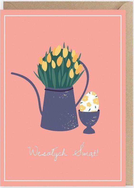 Cardie Kartka okolicznościowa Tulipany, eko koperta K095