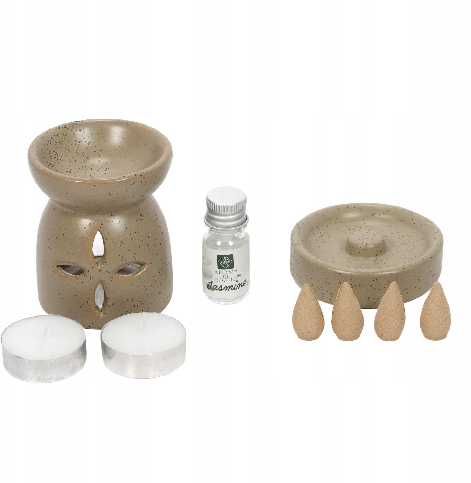 Kominek zapachowy + kadzidła HAPO, 9 elementów